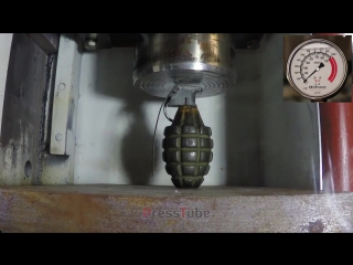 grenades under hydraulic pressure