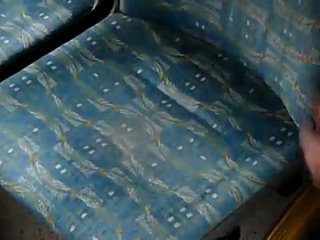 here it would seem to be a clean seat in public transport ...